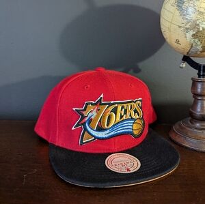MITCHELL & NESS Philadelphia 76ers Sixers Basketball NBA Snapback Hat